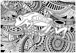 Frog Pattern Background