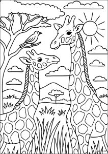 Serene encounter under the African sun