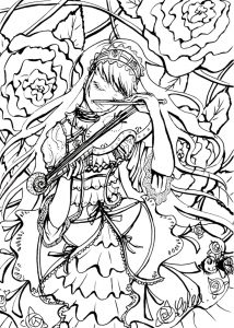 Coloring complex princess