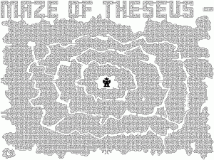 Color this maze to find the exit ! (Unclassifiable Coloring Page)