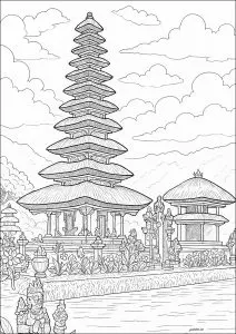 Bali's Meru (tiered roof temple)