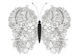 Butterfly with incredible leaves