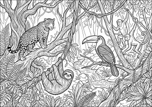 Tropical Jungle Animals