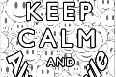 Printable Keep calm and ... coloring sheets for adults