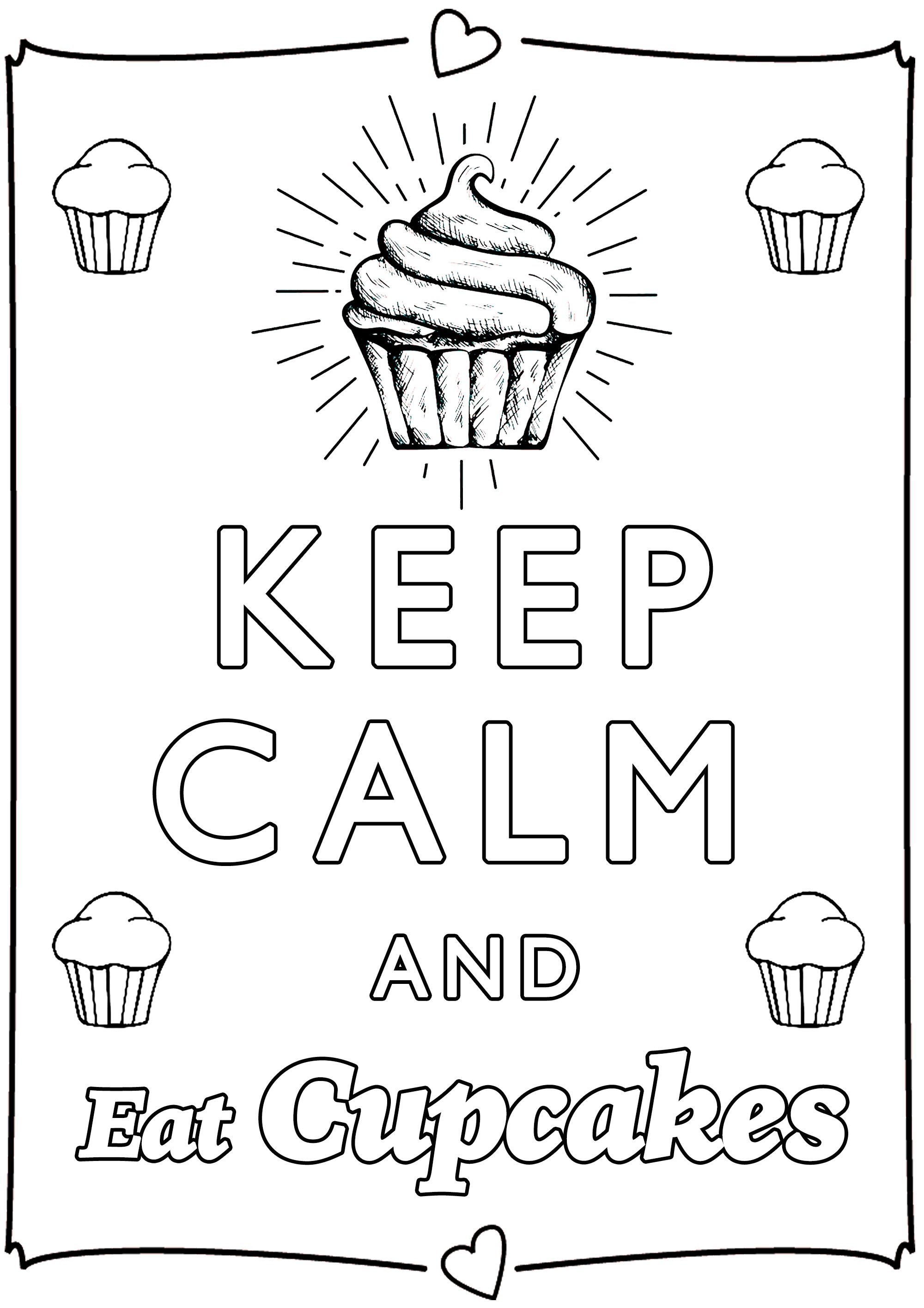 keep calm and eat cupcakes wallpaper