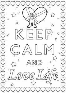 coloring-Keep-Calm-and-Love-Life