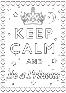 coloring-Keep-Calm-and-be-a-princess