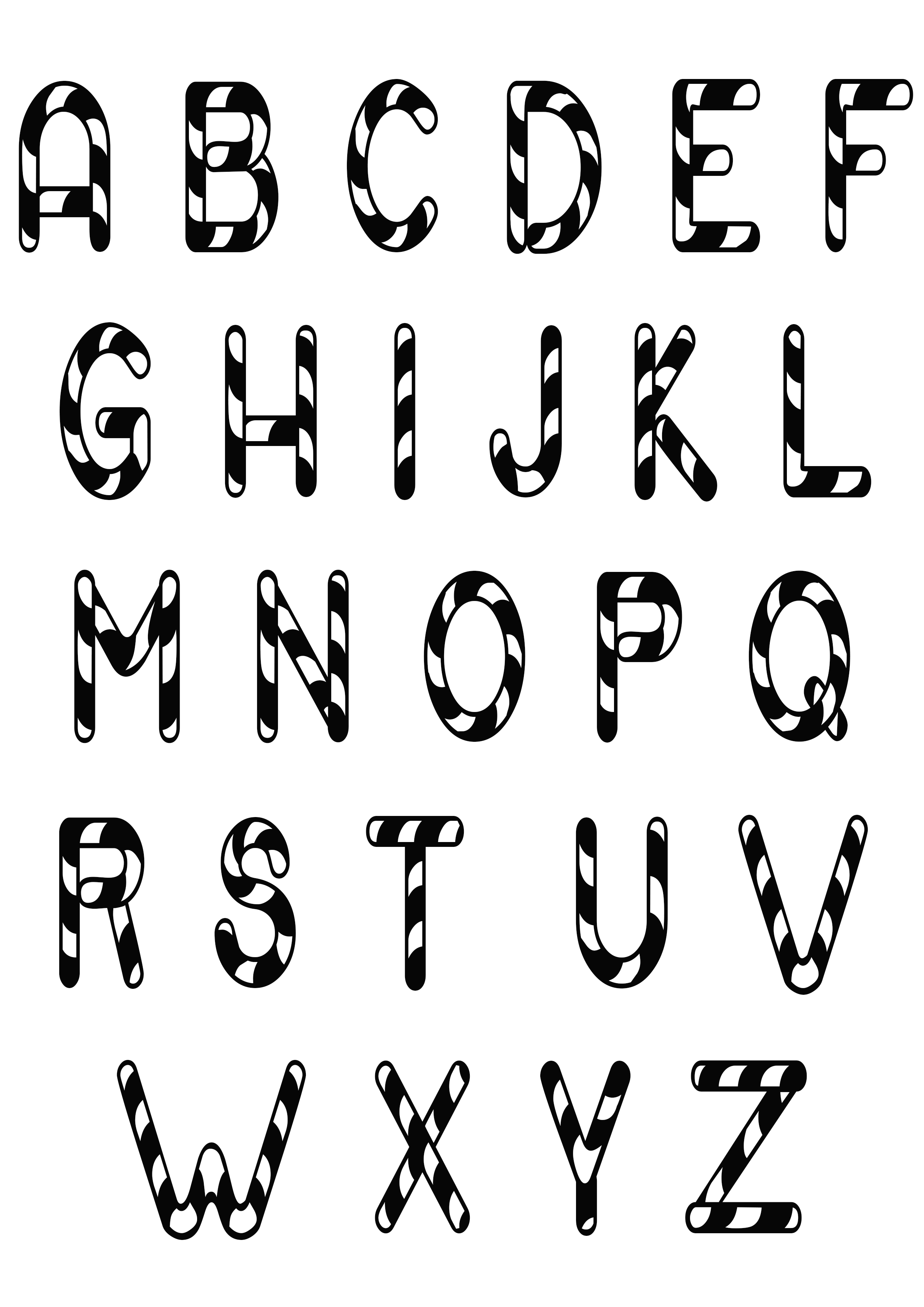 Simple alphabet - 16