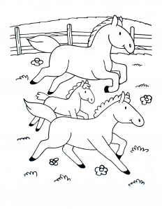 coloring-horses