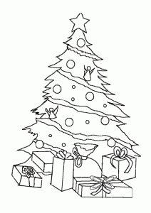 Coloring christmas tree