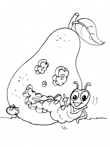 coloring-caterpillar-in-a-pear