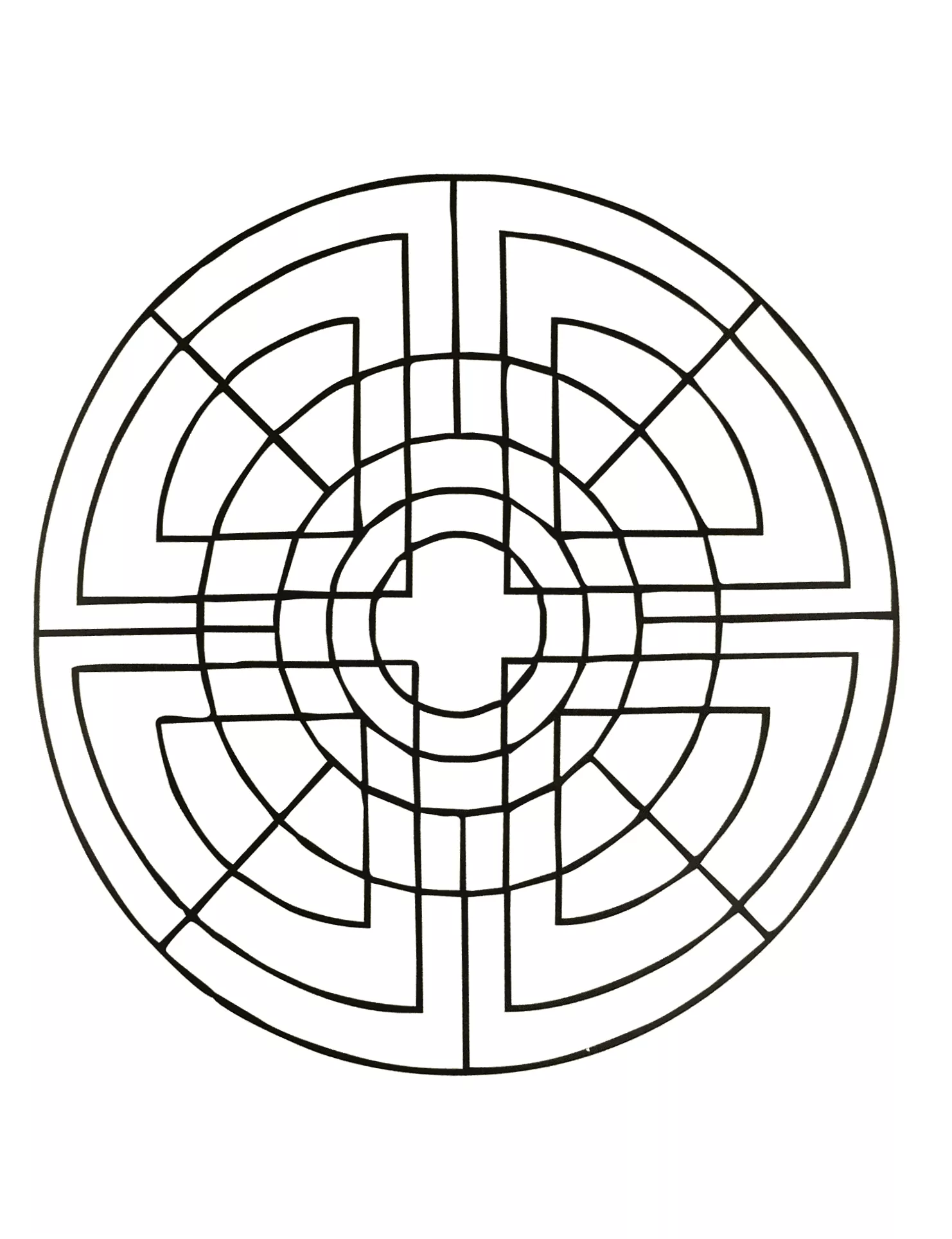 Simple mandala - 61 (Printable Mandala Coloring pages for kids Coloring Page for adults)