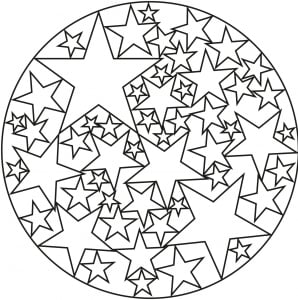 starball (Mandala Coloring pages for kids Coloring Page)
