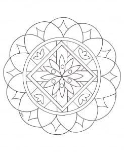 coloring-page-simple-mandala-2 (Mandala Coloring pages for kids Coloring Page)