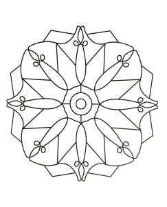 Simple mandala 85