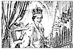 Printable Kings and Queens coloring sheets for adults