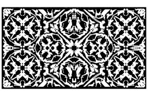 Printable Coloring Page for adults : Royal-tapestry