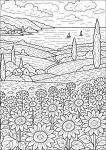 Beautiful landscape in the South of France