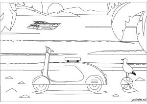 The Holiday Vespa