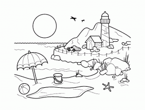 Landscapes Coloring Pages For Adults