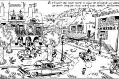 Benoit Brisefer Red Taxis Rouges Original Drawing