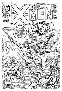 Coloring adult comics xmen 1965 unreleased cover