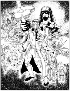 Coloring page fan art guardians of the galaxy will robson