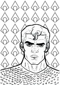Aquaman (Book and Comic Coloring Page)
