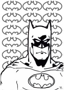 Batman (Book and Comic Coloring Page)