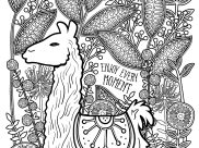 Llamas Coloring Pages