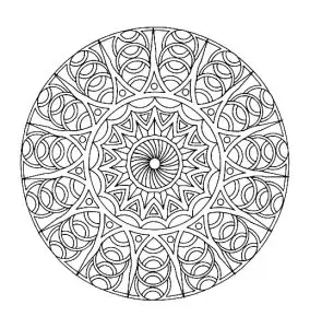 Free mandala difficult for adult to print : 8