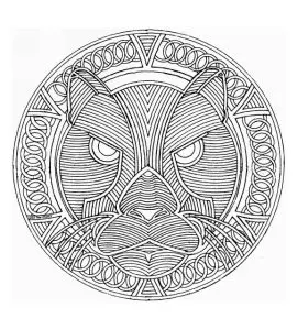 Free mandala difficult for adult to print : 9