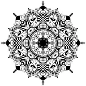 Mandala / zentagle inspired illustration