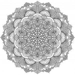 Intricate Black Mandala