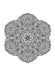 Complex and curious Mandala