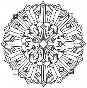 Mandala Art Deco Simple