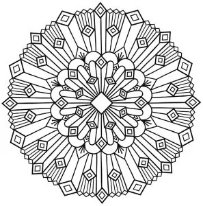 Mandala art deco simple