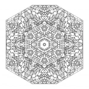 coloring-mandala-city