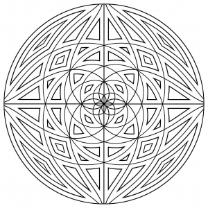coloring-mandala-concentric-lines