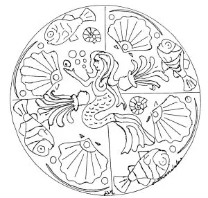 Mandala domandalas mermaid