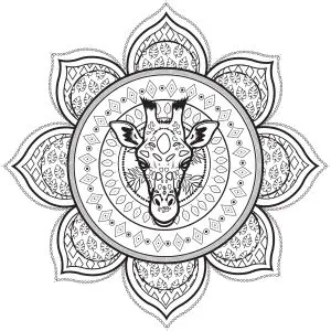 Mandala with Giraffe