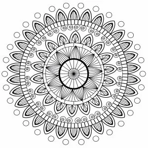 Mandala with petals