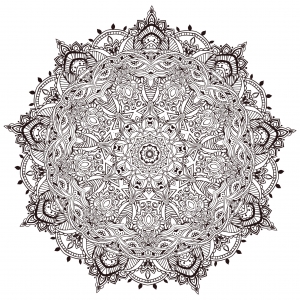 Coloring page Very detailled mandala by Anvino