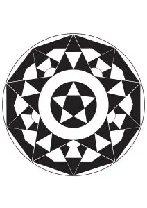 Adults mandala star
