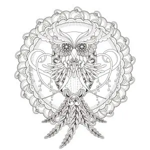 Mandala Owl by Kchung