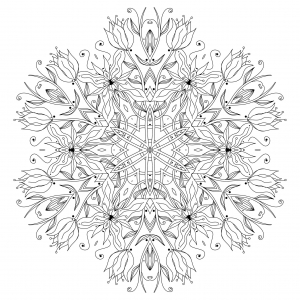 coloring-page-mandala-Smooth-Flowers-and-vegetal-patterns-to-color-by-Epic22