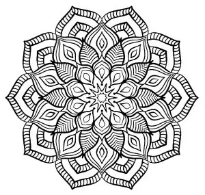 Mandala big flower