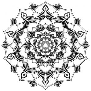 Soothing Mandala with harmonious patterns