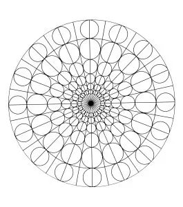 Free mandala to color : circles