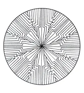 Geometric and strange mandala